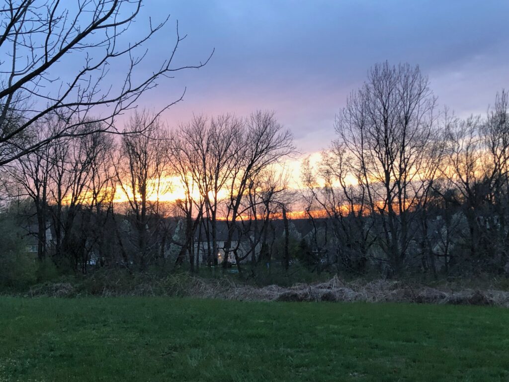 Sunset at camp site 2019