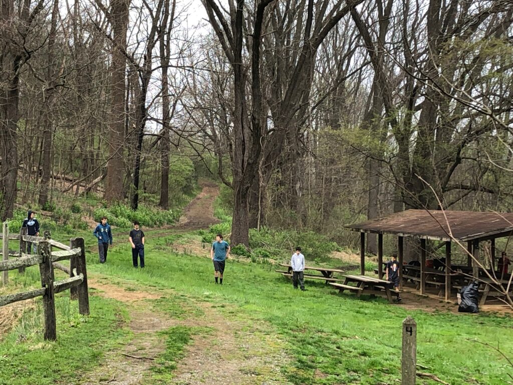 Scouts cleaning up with police line 2019